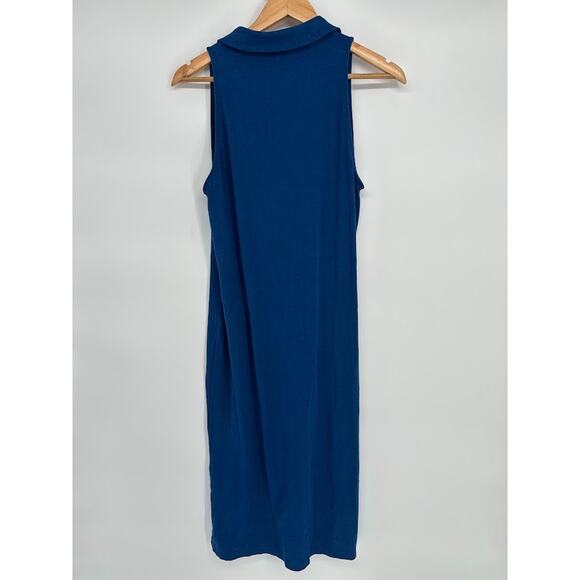 Lilly Pulitzer Womens Reema Sleeveless Midi Polo Dress in Aegean Navy Blue Large - Picture 4 of 10